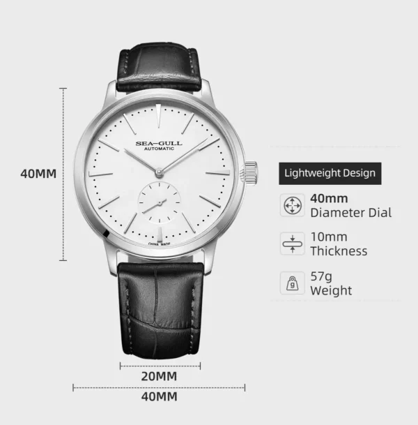 A minimalist automatic watch: the epitome of understated luxury.