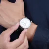 Crafting the future of timekeeping with a minimalist automatic watch.