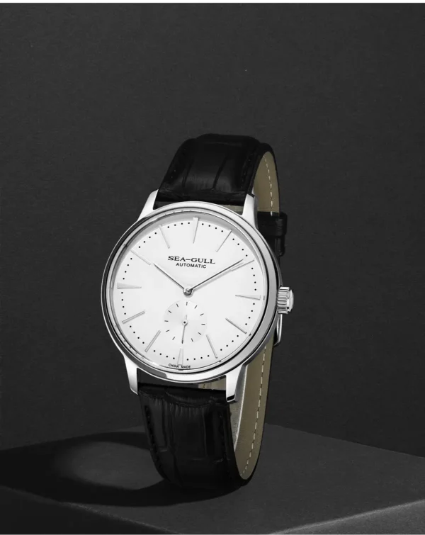 Sleek sophistication meets mechanical excellence in our minimalist automatic watch.