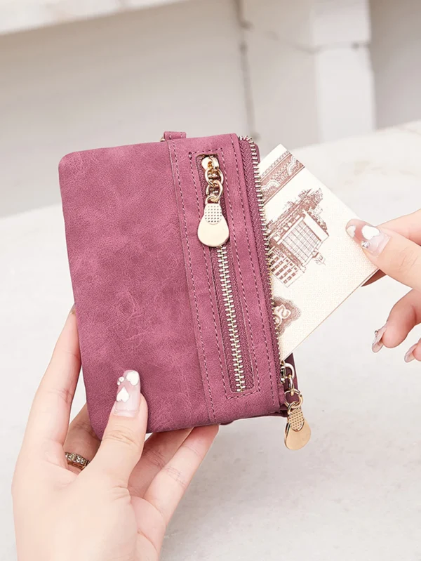 Uncomplicated elegance with the Minimalist Zipper Wallet.
