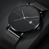 Our black minimalist watch: where function meets minimalist design.