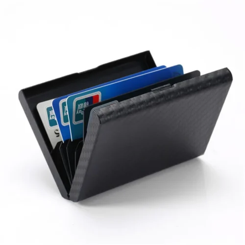Our minimalist metal wallet: a statement in simplicity and security.