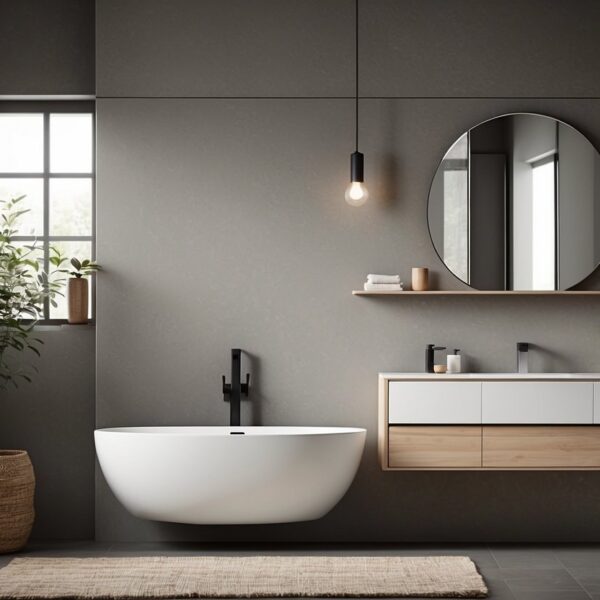 4 Discover essential bathroom decor tips for minimalists seeking simplicity.