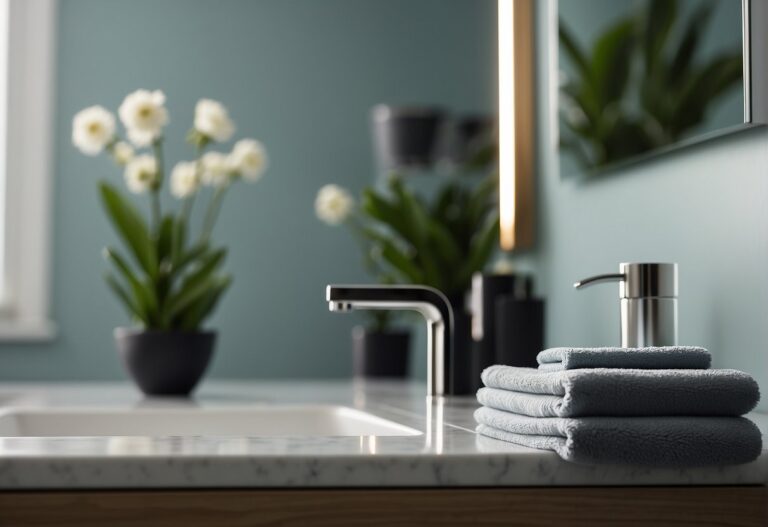 Explore minimalist bathroom decor ideas for a serene and clutter-free space.