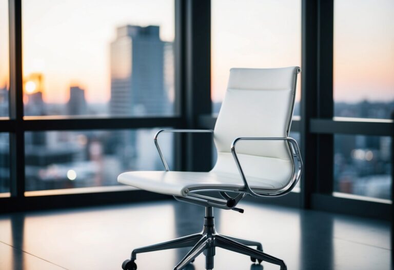 Minimalist Office Chair: The Essential Choice for Modern Workspaces 4 A simple, sleek office chair with clean lines and minimalistic design