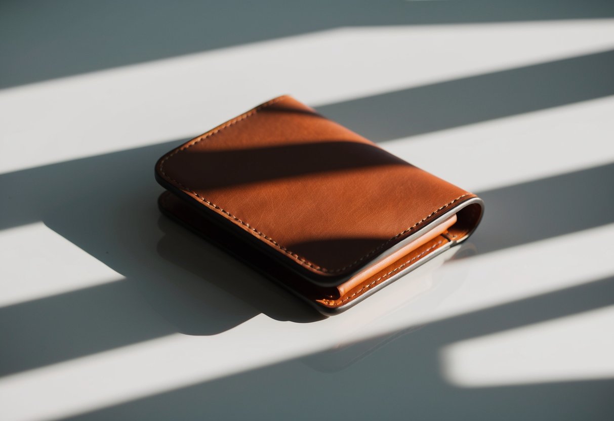 Best Minimalist Leather Wallets: The Essential Accessory for Modern Simplicity 1 A minimalist leather wallets sits on a clean, modern surface, casting a subtle shadow