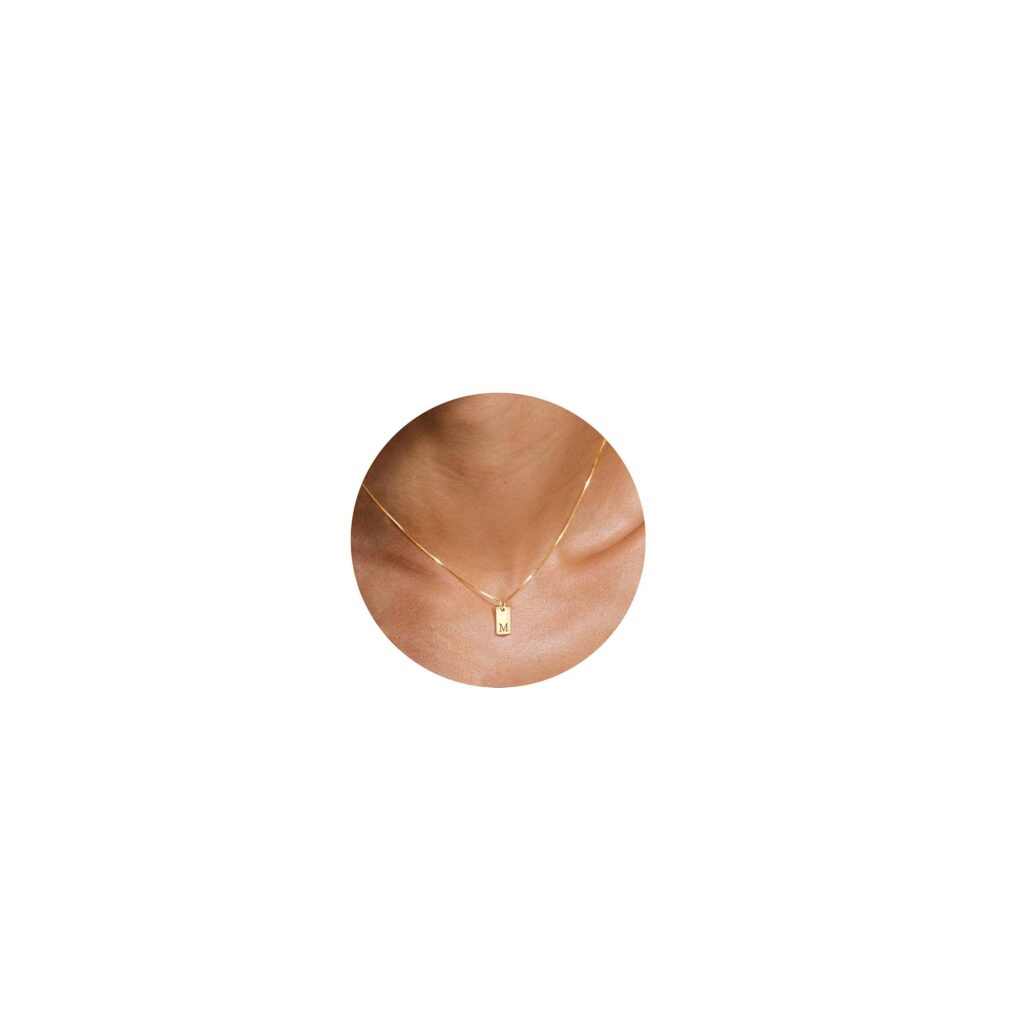 Best Minimalist Gold Necklace: Top Picks for Elegant Simplicity 5 initial Minimalist gold necklaces