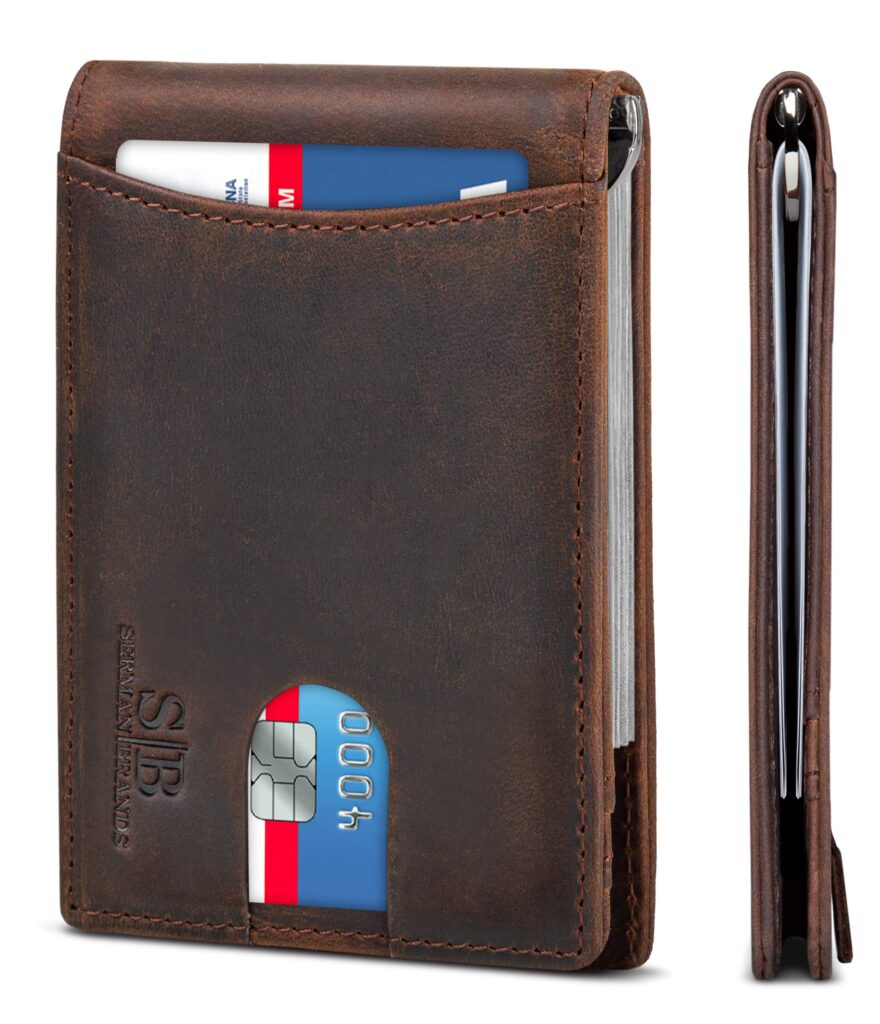 5 Best Leather Minimalist Wallet for Stylish Slim Storage 2 brown leather minimalist wallet