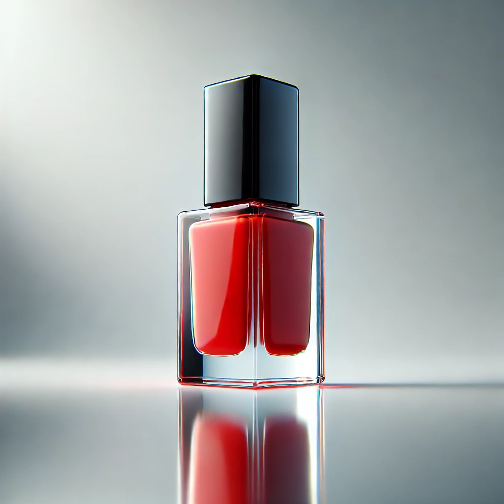 clear red nail polish